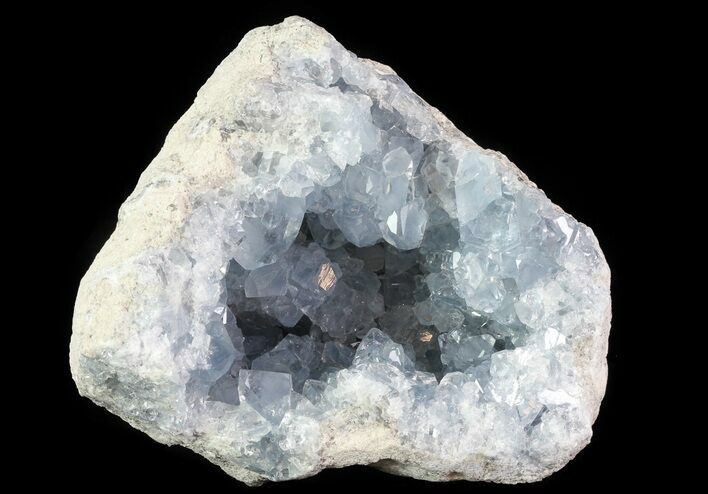 Celestine (Celestite) Crystal Geode - Madagascar #64836